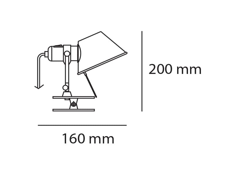 Artemide Tolomeo Micro Pinza LED — widok 5