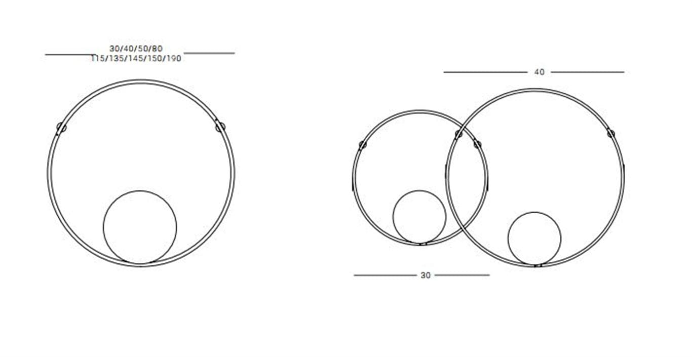 Zava Rings kinkiet — widok 4