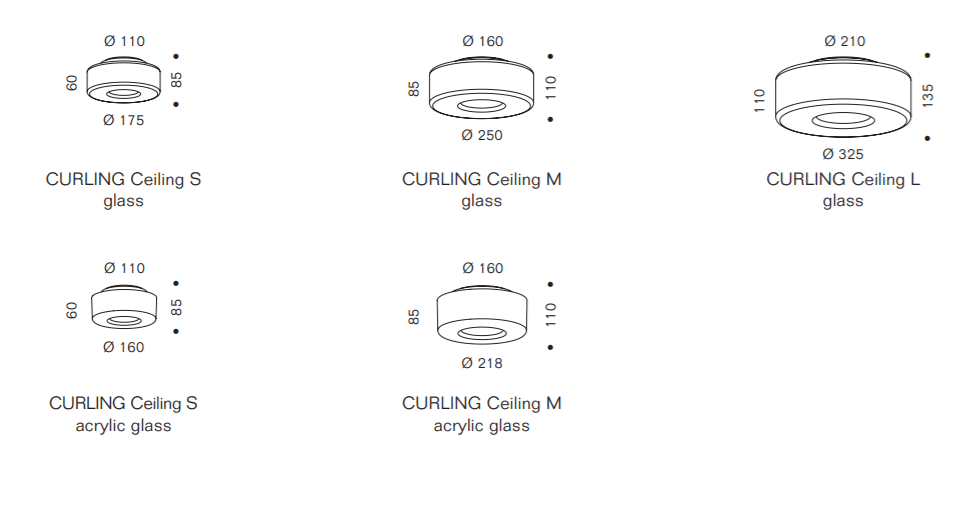 Serien Curling plafon LED — widok 13
