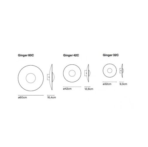 Marset Ginger LED kinkiet/plafon — widok 4