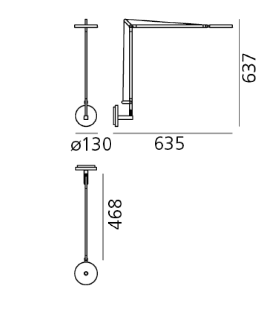 Artemide Demetra kinkiet LED — widok 4