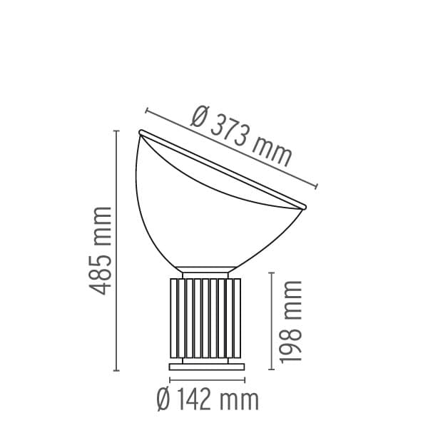 Flos Taccia Glass lampa stołowa — widok 3