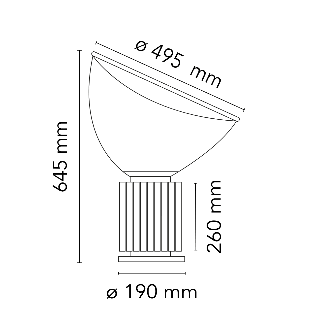 Flos Taccia Glass lampa stołowa — widok 5