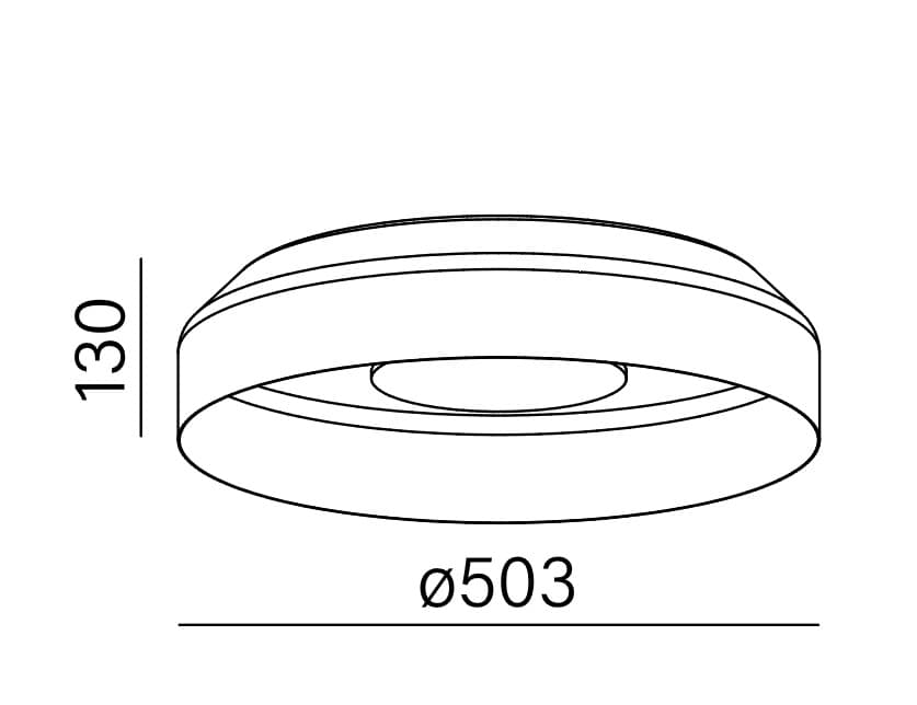 AQForm MAXI RING dot LED plafon/kinkiet — widok 4