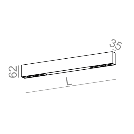 AQForm RAFTER points LED section natynkowy