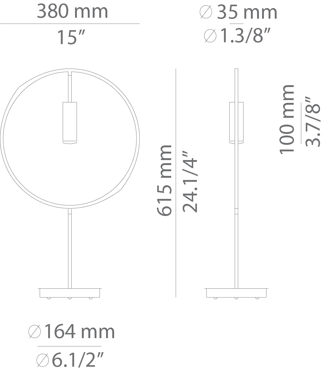 Estiluz Revolta M-3637 stołowa LED