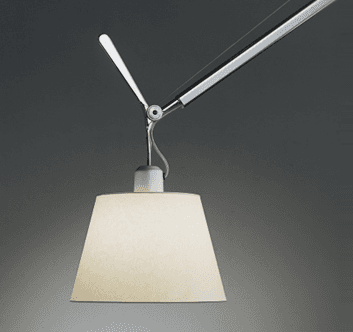 Artemide Tolomeo Mega Terra lampa podłogowa klosz pergaminowy — widok 3
