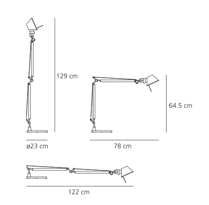 Artemide Tolomeo LED biurkowa — widok 5