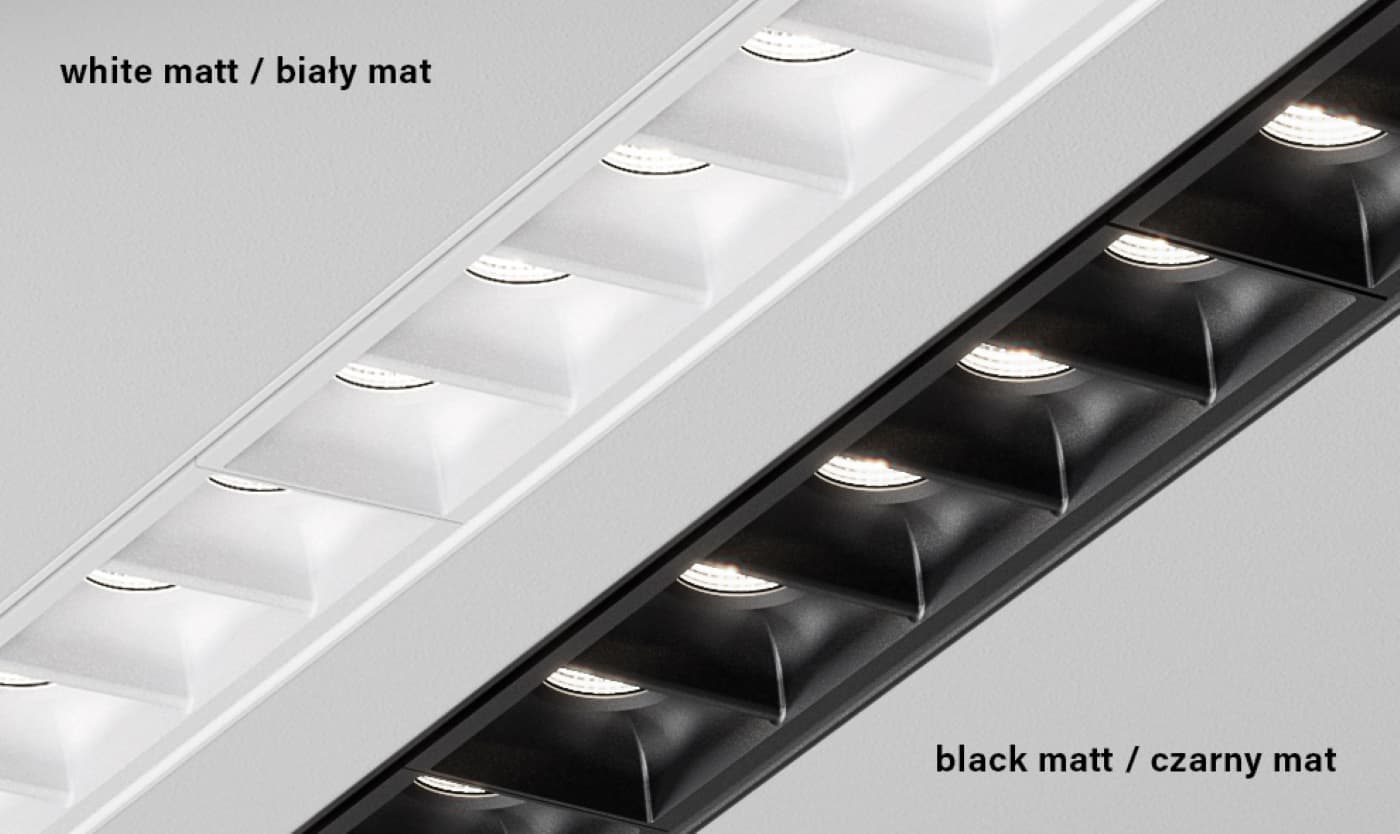 AQForm RAFTER points LED trim wpuszczany — widok 1