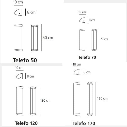 Artemide Telefo kinkiet 120 cm — widok 5