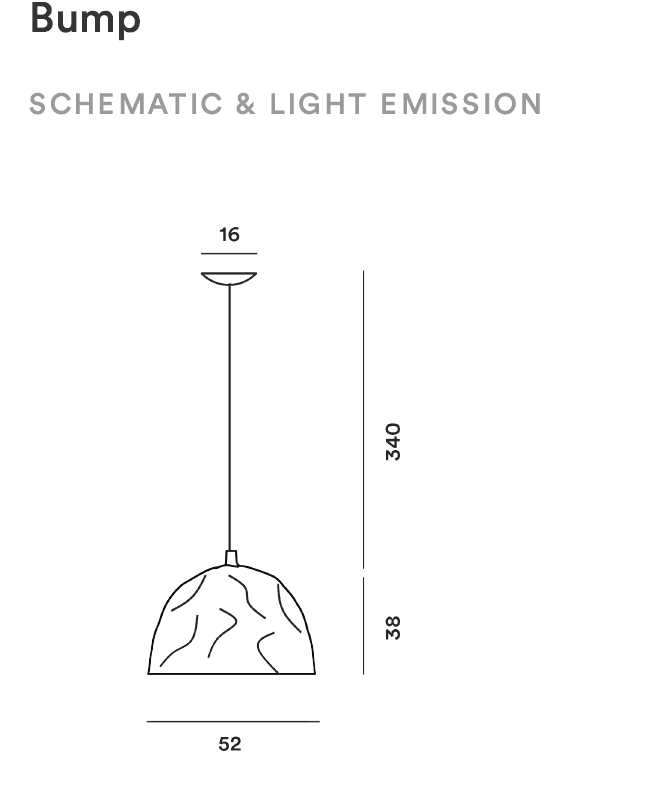 Foscarini Bump lampa wisząca (Model z ekspozycji (Czarny)) — widok 4