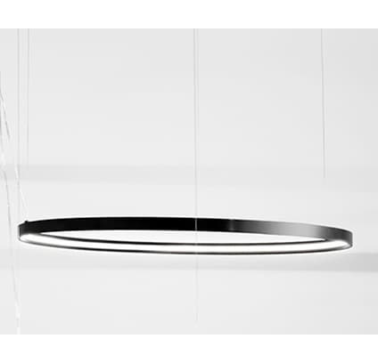 Zava Rings Horizontal A lampa wisząca LED czarna