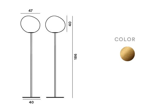 Foscarini Gregg lampa podłogowa OUTLET — widok 3