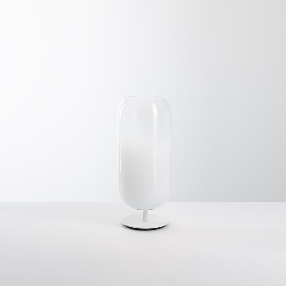 Artemide Gople Mini lampa stołowa (Biała baza / Biały klosz) — widok 3