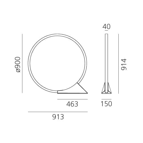 Artemide Lampa stojąca "O" IP67 zewnętrzna, OUTDOOR (Ø 90 cm) — widok 6