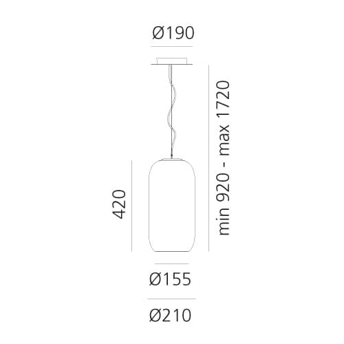 Artemide Lampa wisząca Gople (Klosz biały) — widok 6
