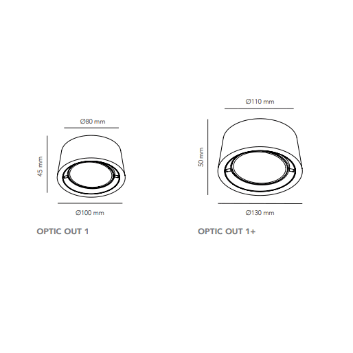 Light Point Optic Out+ spot IP54 LED (Biały (model z ekspozycji)) — widok 7