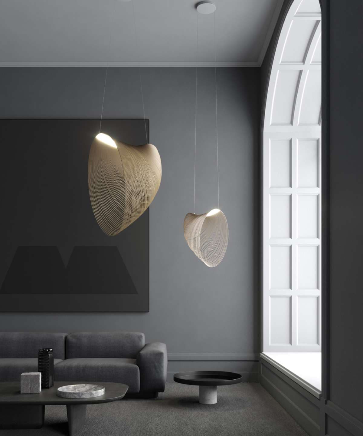Luceplan Illan wisząca LED (klosz Ø: 60 cm) — widok 4