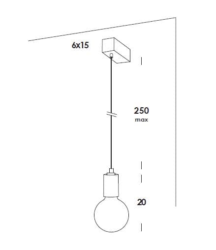 Vesoi Ideacemento kinkiet (E27 + LED) — widok 3