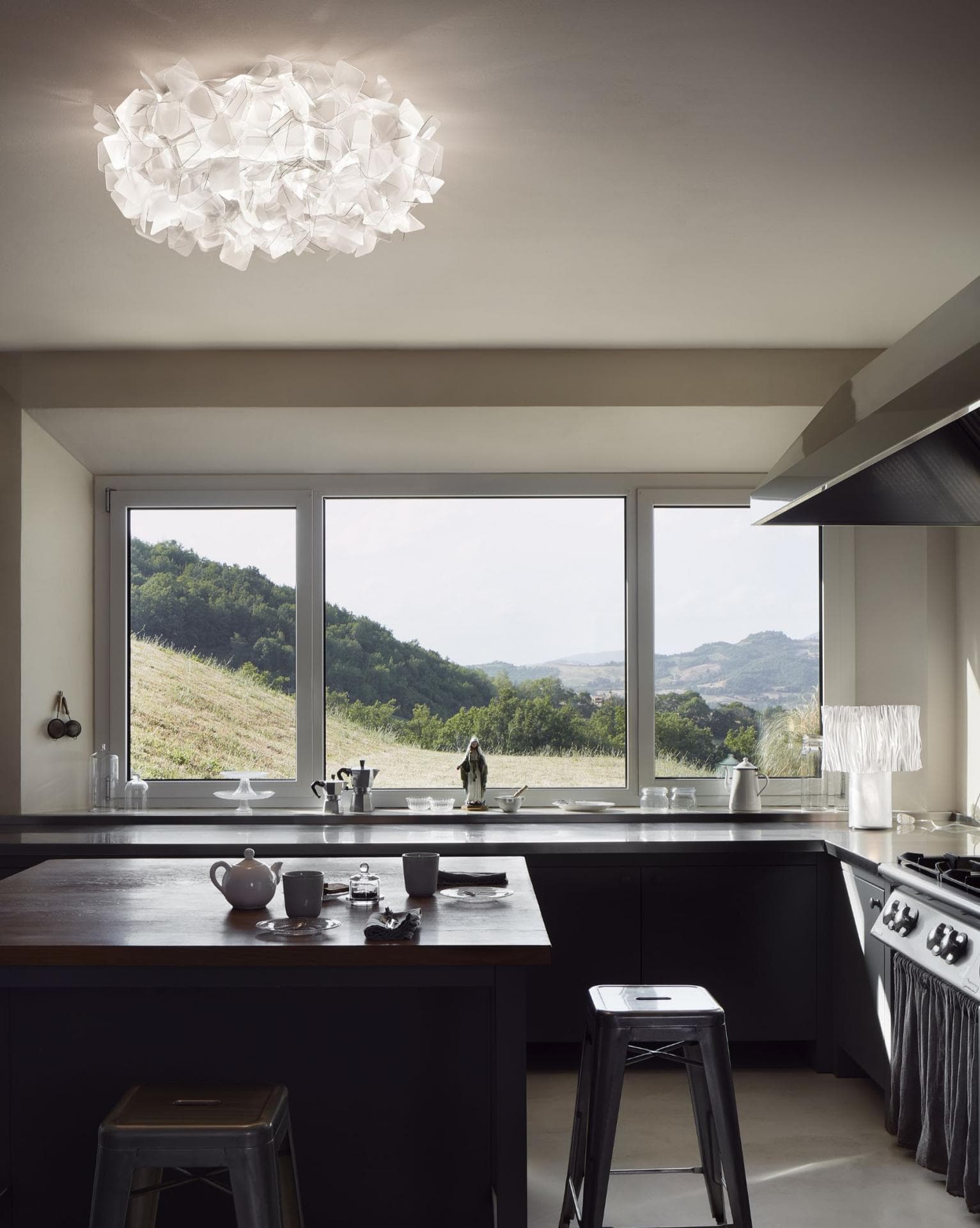 Slamp Clizia plafon/kinkiet (Fume, L) — widok 4