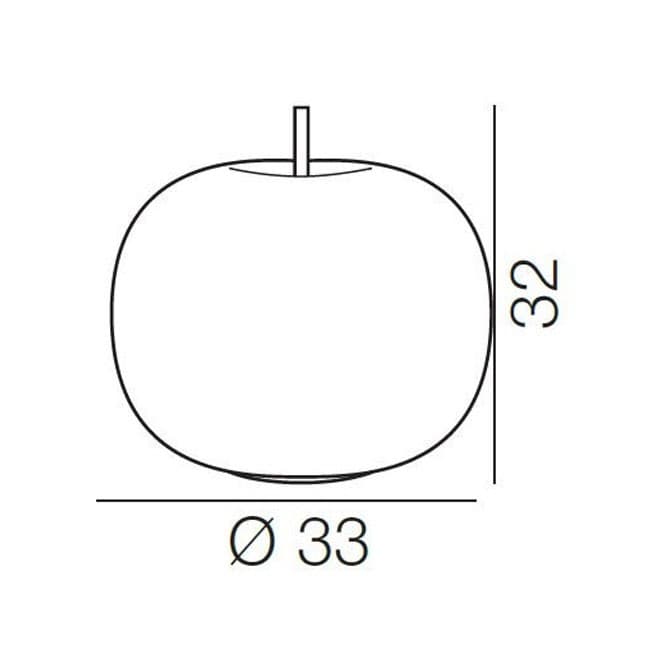 KDLN Kushi 33 LED stołowa OUTLET (Model z ekspozycji (Miedź)) — widok 3
