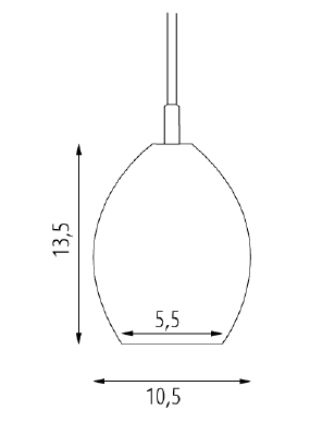 Northern Unika wisząca (Transparentna, klosz: Ø 10.5 cm) — widok 8