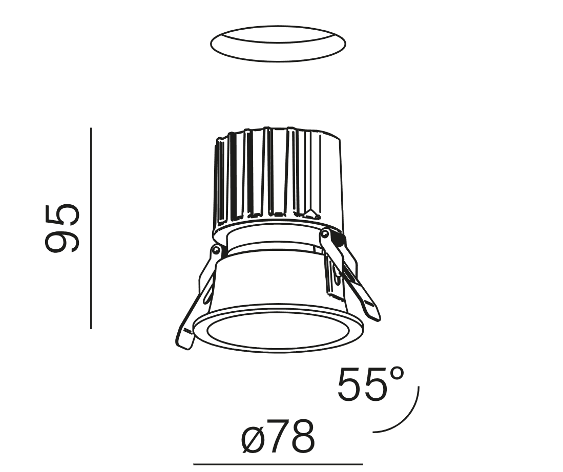 AQForm HOLLOW 8 move LED (Biały) — widok 4