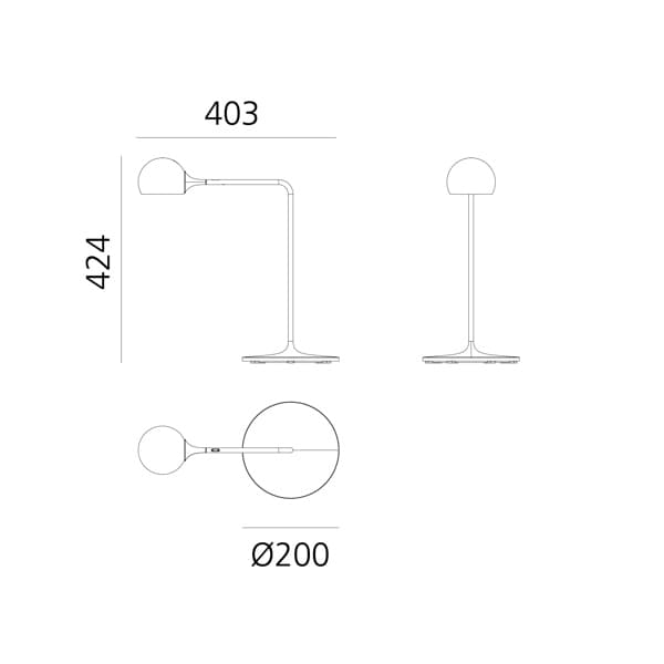 Artemide IXA lampa biurkowa — widok 4