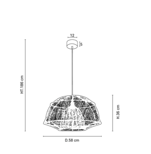 Market Set Odyssee lampa wisząca OUTLET (Model z ekspozycji (Ø 58 cm)) — widok 8