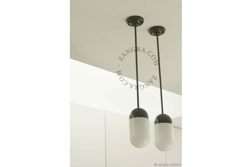 Zangra Czarna porcelanowa lampa wisząca light.036.024.b — widok 3