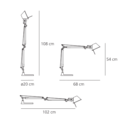 Artemide Tolomeo Mini lampa biurkowa — widok 11