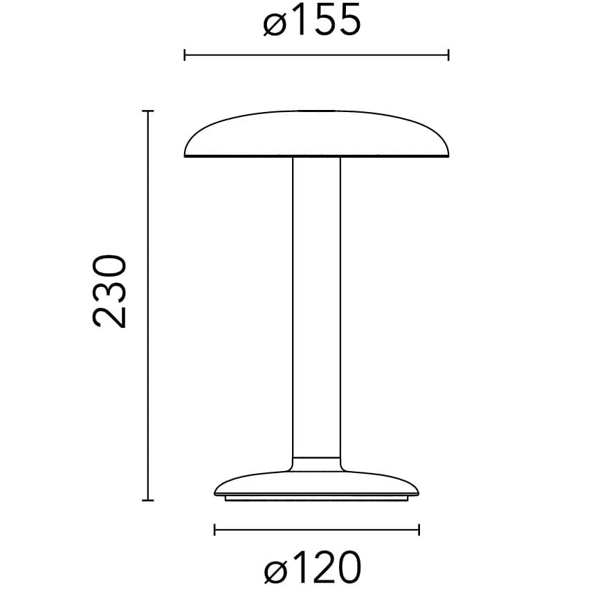 Flos Gustave Residential lampka bezprzewodowa (Czarny Mat) — widok 5