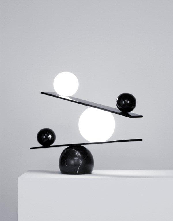 Oblure Balance lampa stołowa (Czarna) — widok 4
