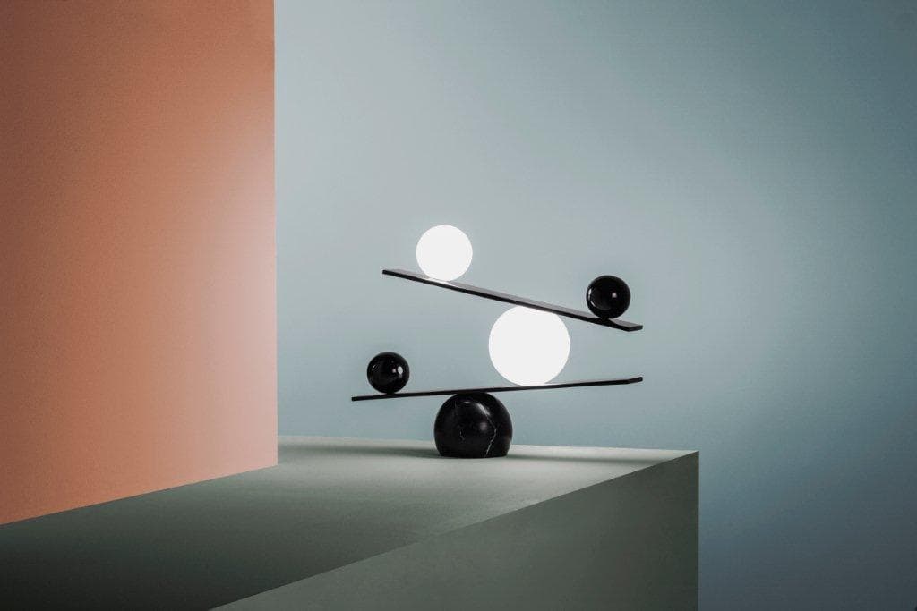 Oblure Balance lampa stołowa (Czarna) — widok 7