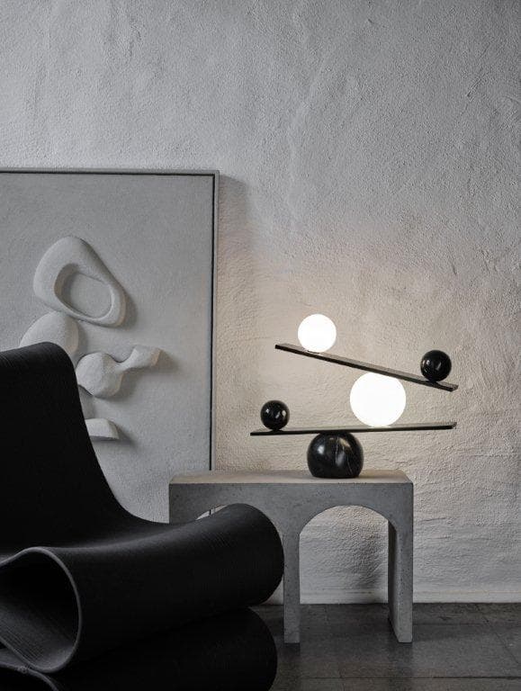 Oblure Balance lampa stołowa (Czarna) — widok 10