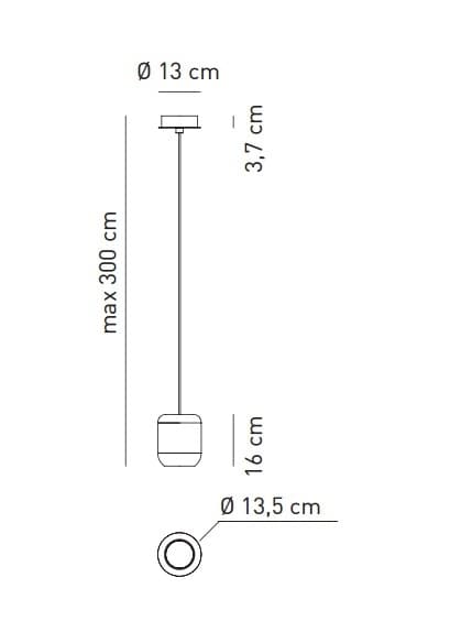 Axo Light Urban wisząca LED — widok 3