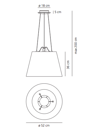 Artemide Tolomeo Mega lampa wisząca — widok 10